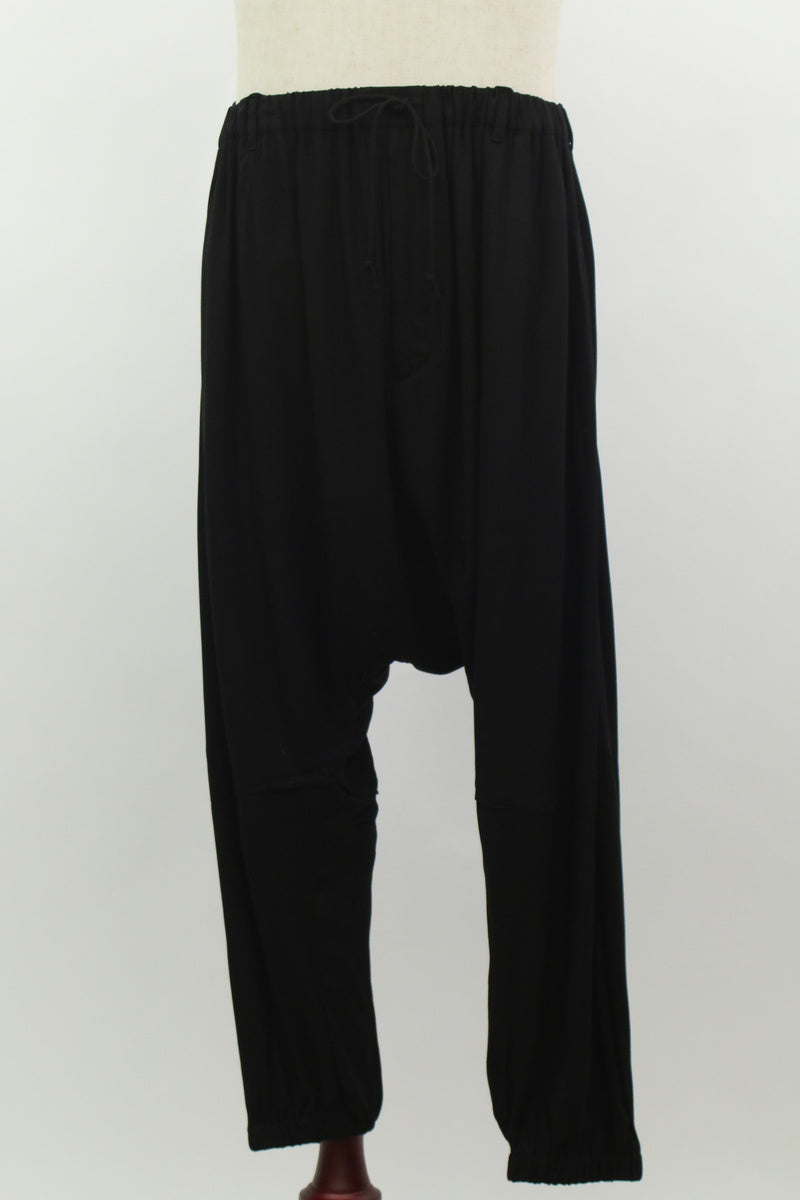 ウエストギャザーサルエルパンツ(ブラック) | Who Stock