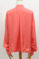 シルク ボウタイブラウス(ピンク)