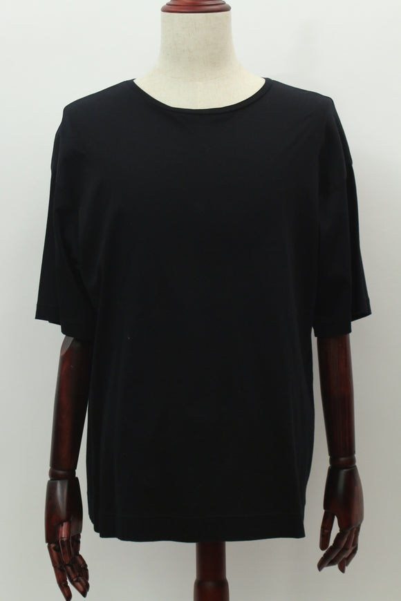 パイピングモチーフTシャツ(ブラック)