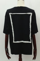 パイピングモチーフTシャツ(ブラック)