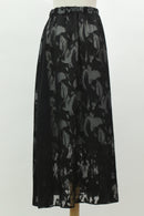 カットワークレース スカート(ブラック)
