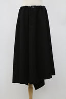 ドレープアシンメトリースカート(ブラック)