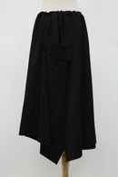 ドレープアシンメトリースカート(ブラック)